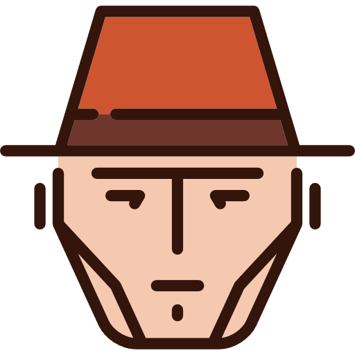 Cowboy profile avatar hat icon