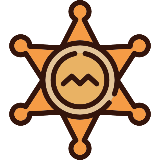 Sheriff western sheriff symbol icon