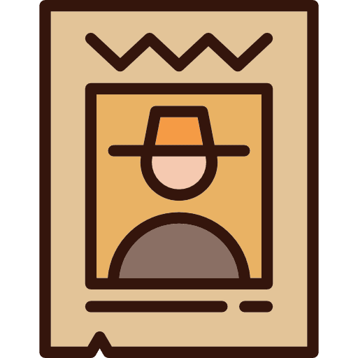Wanted bandit money wanted icon