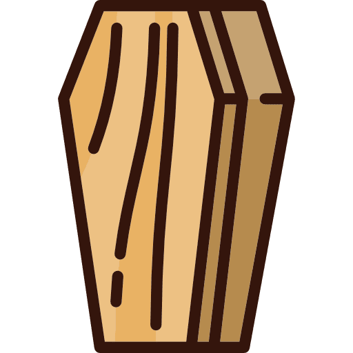 Coffin death dead coffin icon