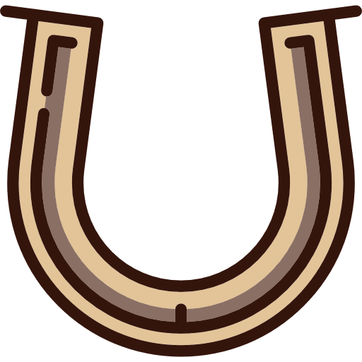 Horseshoe western good luck horseshoe icon