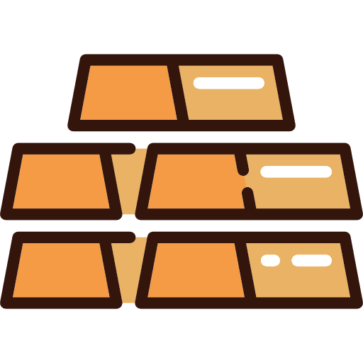 Gold ingot gold ingots bank icon