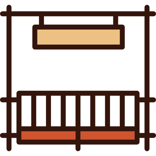 Ranch construction ranch animals icon