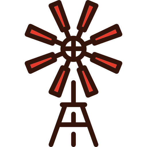 Windmill eolical ecologic windmill icon