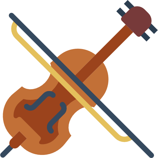 Violin orchestra music violin icon