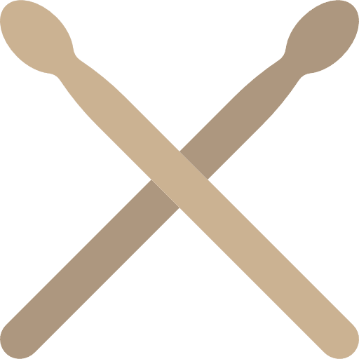 Drumsticks orchestra musical instrument percussion instrument icon