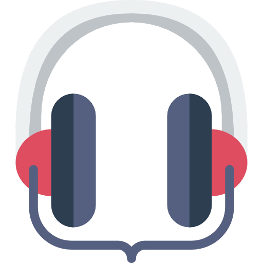 Headphones audio technology sound icon