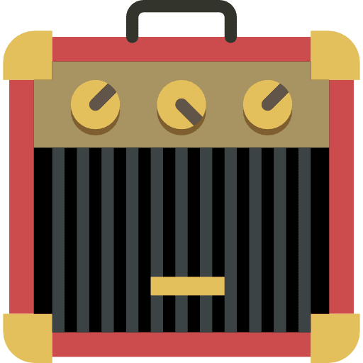 Amplifier sound box music box audio box icon