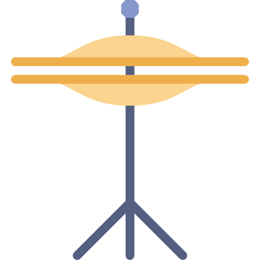 Cymbals drums percussion instrument cymbals icon