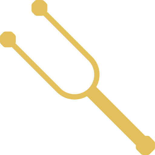 Diapason musical music key icon