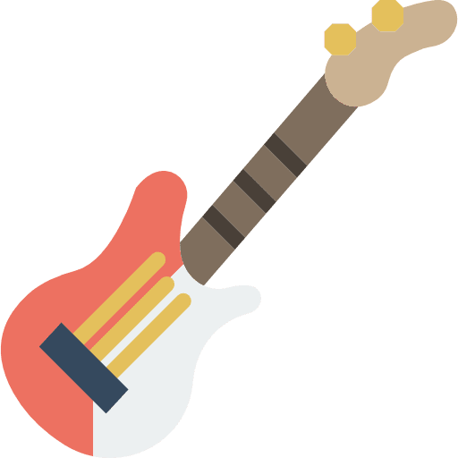 Electric guitar music orchestra musical instrument icon