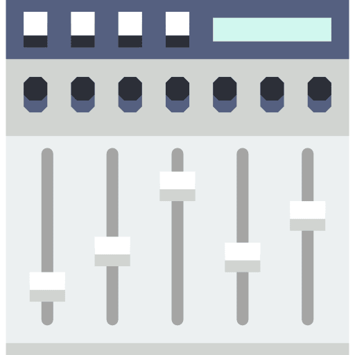 Equalizer multimedia technology mixer icon