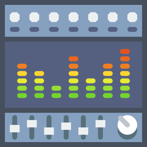 Equalizer music volume sound bars icon
