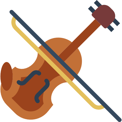 Violin orchestra string instrument violin icon