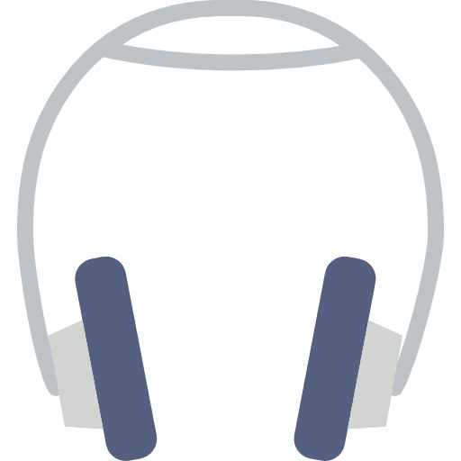 Headphones telemarketer support microphone icon