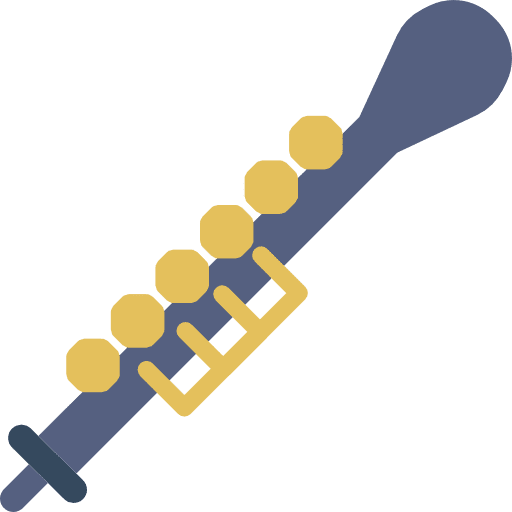 Oboe wind instrument music orchestra icon