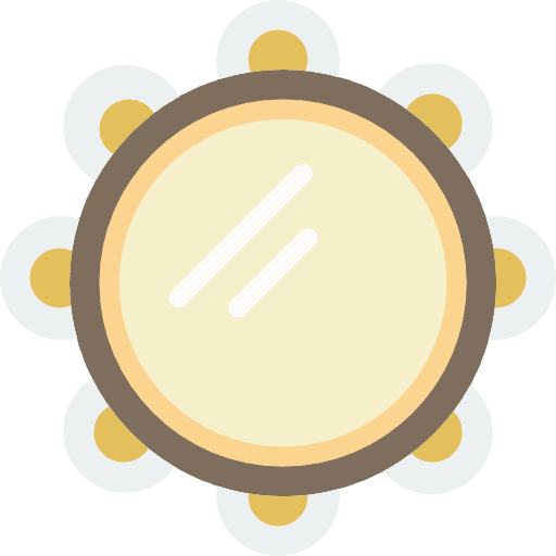 Tambourine jingle tambourine musical instrument icon