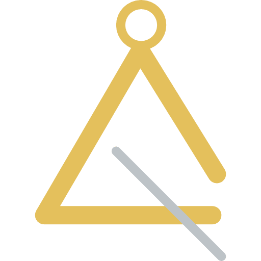 Triangle music orchestra triangle icon