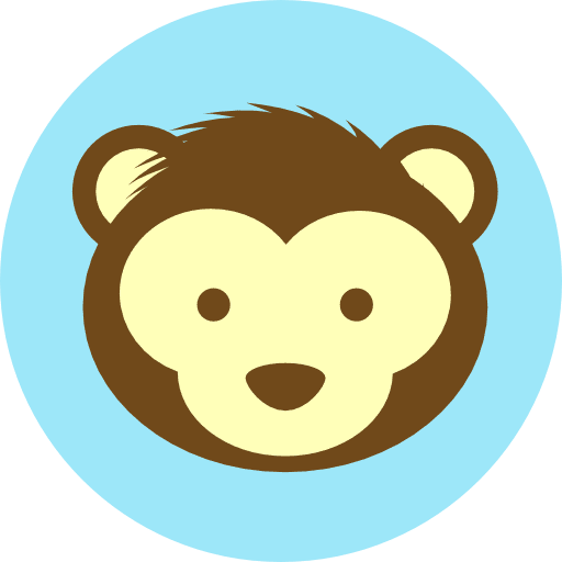 Monkey zoo wildlife animal kingdom icon