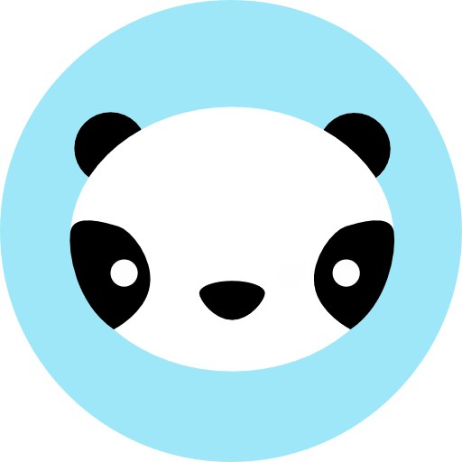 Panda animals wildlife panda icon
