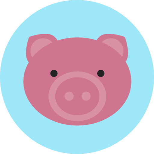 Pig pig animals zoo icon