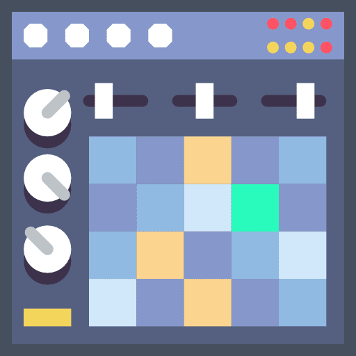 Workstation workstation musical digital icon