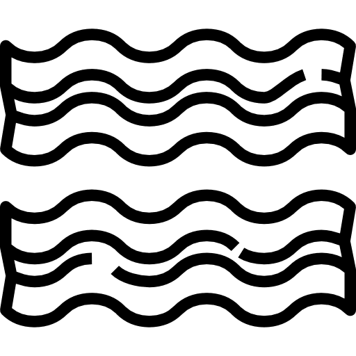 Bacon fast food nutrition meat icon