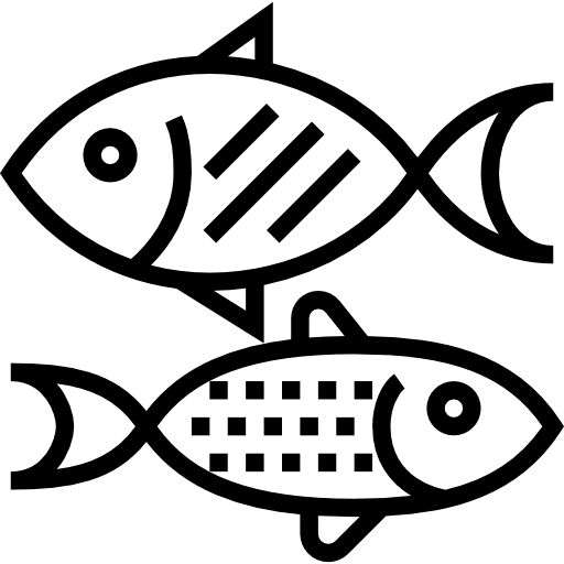 Fish food fishes supermarket icon