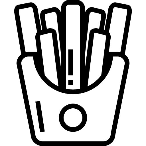 French fries food fries french fries icon