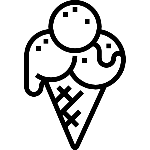 Ice cream food and restaurant ice cream food icon