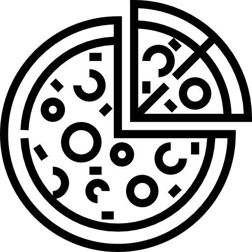 Pizza food and restaurant pasta italian food icon