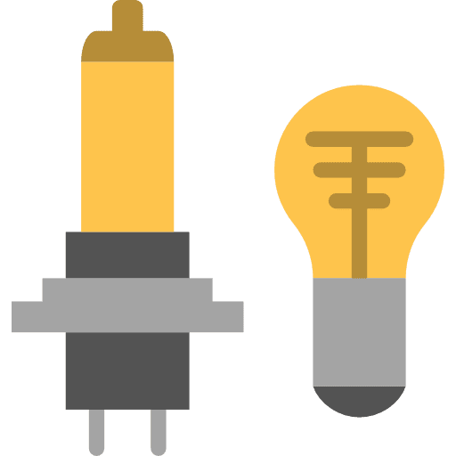 Car lights garage repair lamp icon