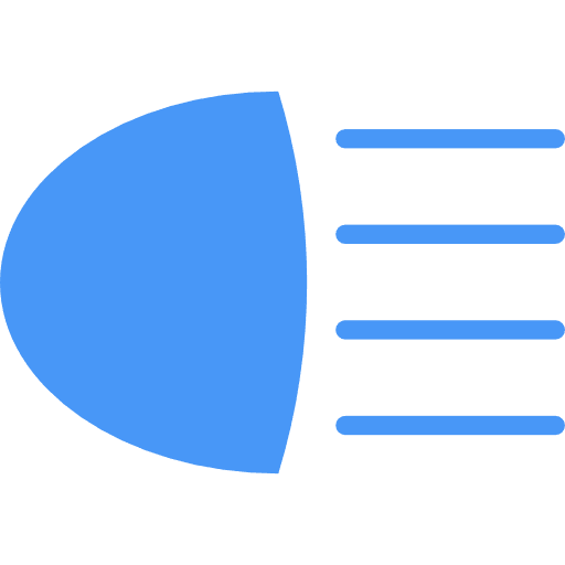 Car lights symbol car shapes icon