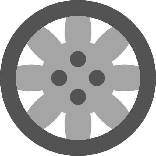 Alloy wheel transportation transport automobile icon