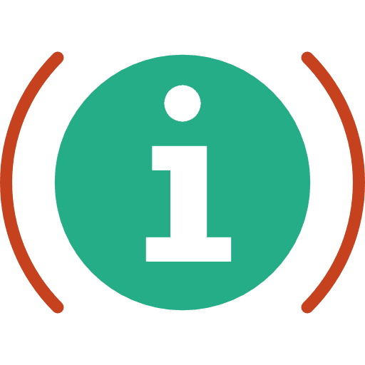 Information customer service signaling information icon