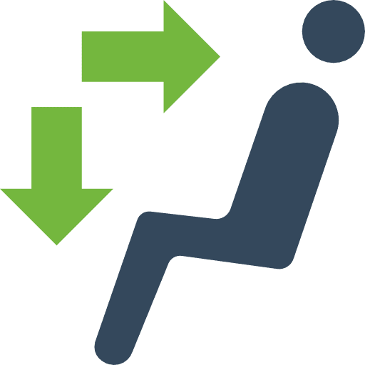 Air conditioner dummy arrow transportation icon