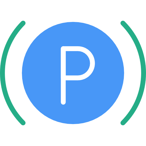 Parking signaling automobile signs icon