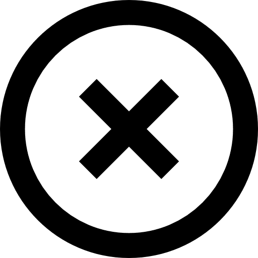 Close forbidden close error icon