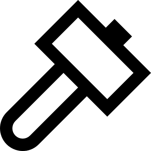 Hammer sledgehammer mallet mace icon