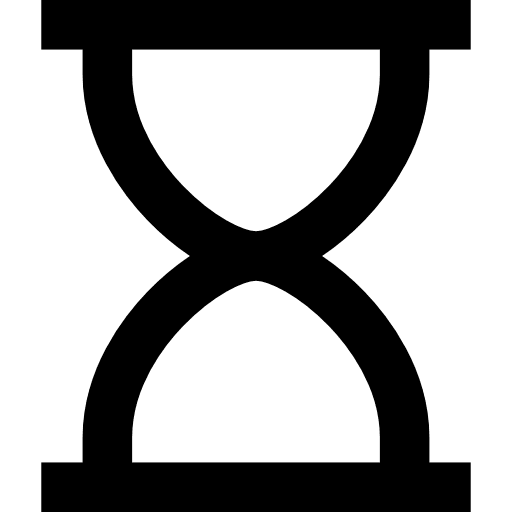 Hourglass waiting clock hourglass icon