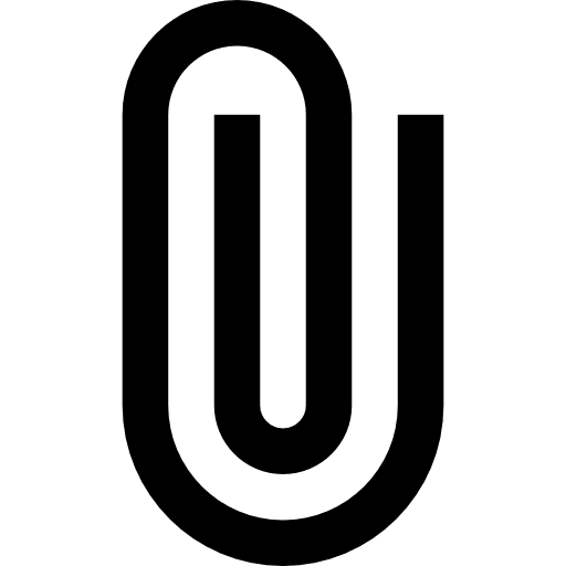 Clip attachment paper clip attach icon