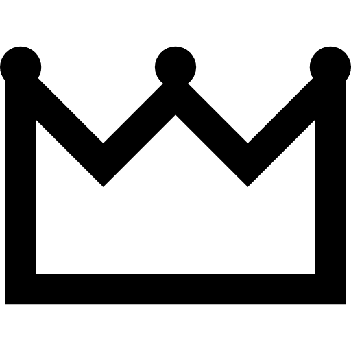 Crown queen shapes royalty icon