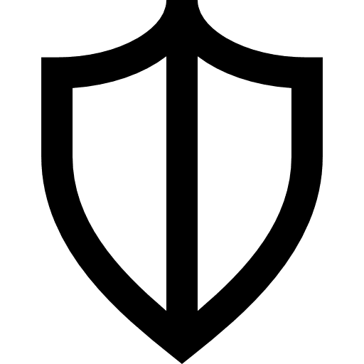 Shield secure defense shield icon