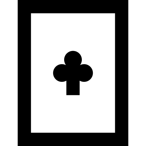 Ace of clubs casino gambling poker icon