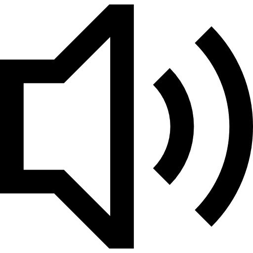 Volume speaker audio multimedia option icon