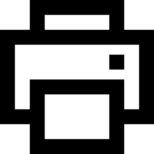 Printer tools and utensils paper printer icon