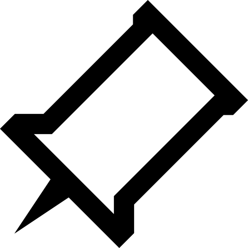 Push pin tools and utensils office material push pin icon