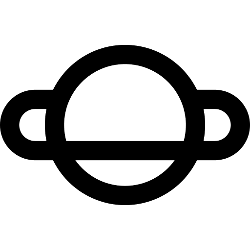 Saturn astronomy saturn planet icon