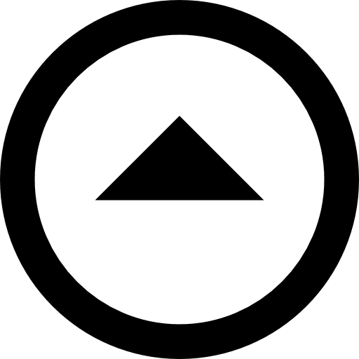 Triangle black caret ascendant icon