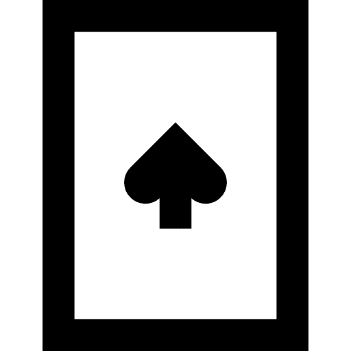 Ace of spades cards casino poker icon